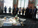 برگزاری مراسم غبار روبی مرقد مطهر شهدای گمنام به مناسبت هفته بسیج